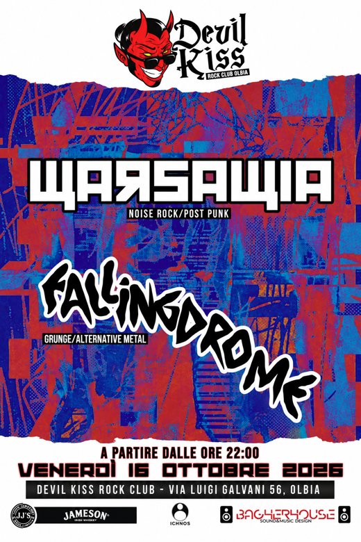 Warsawia + Falling Drome – Live al Devil Kiss